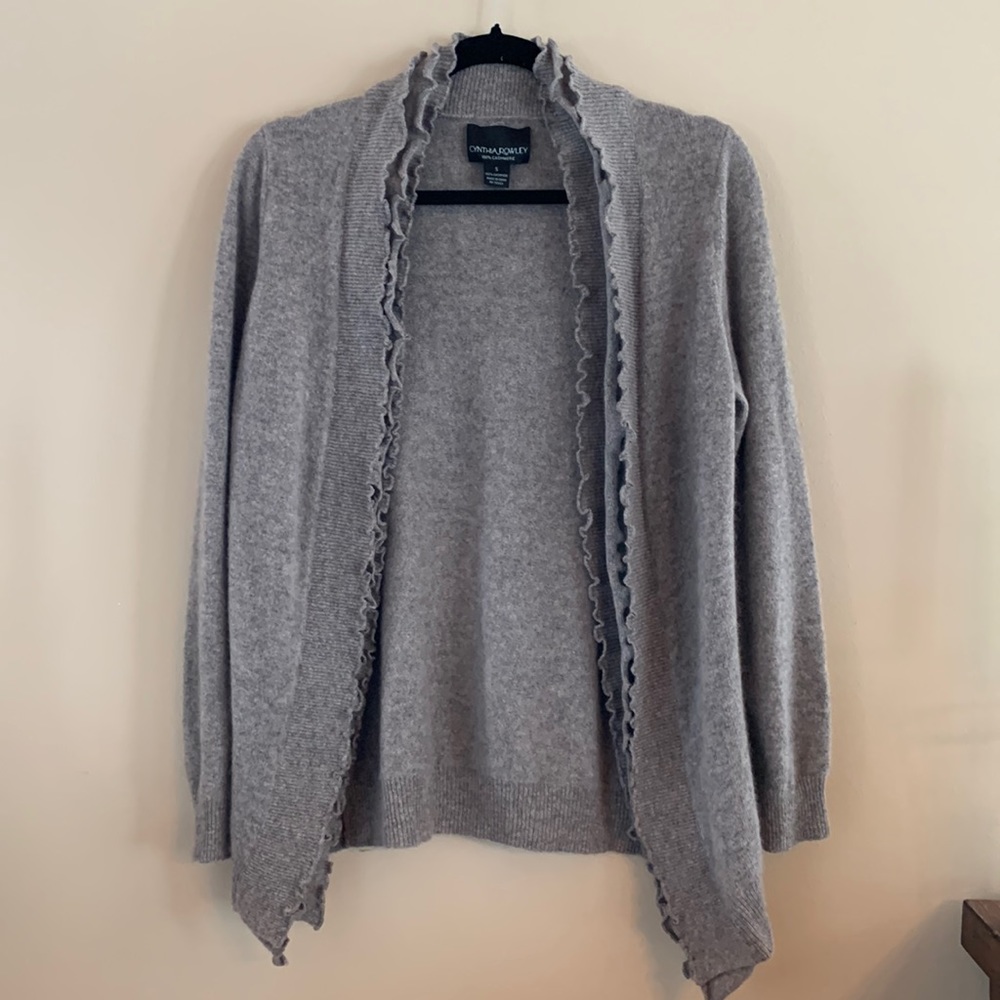 Cynthia Rowley 100% Cashmere Cardigan Sweater